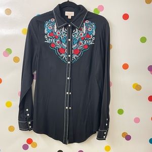 Shyanne Embroidered Western Top EUC M